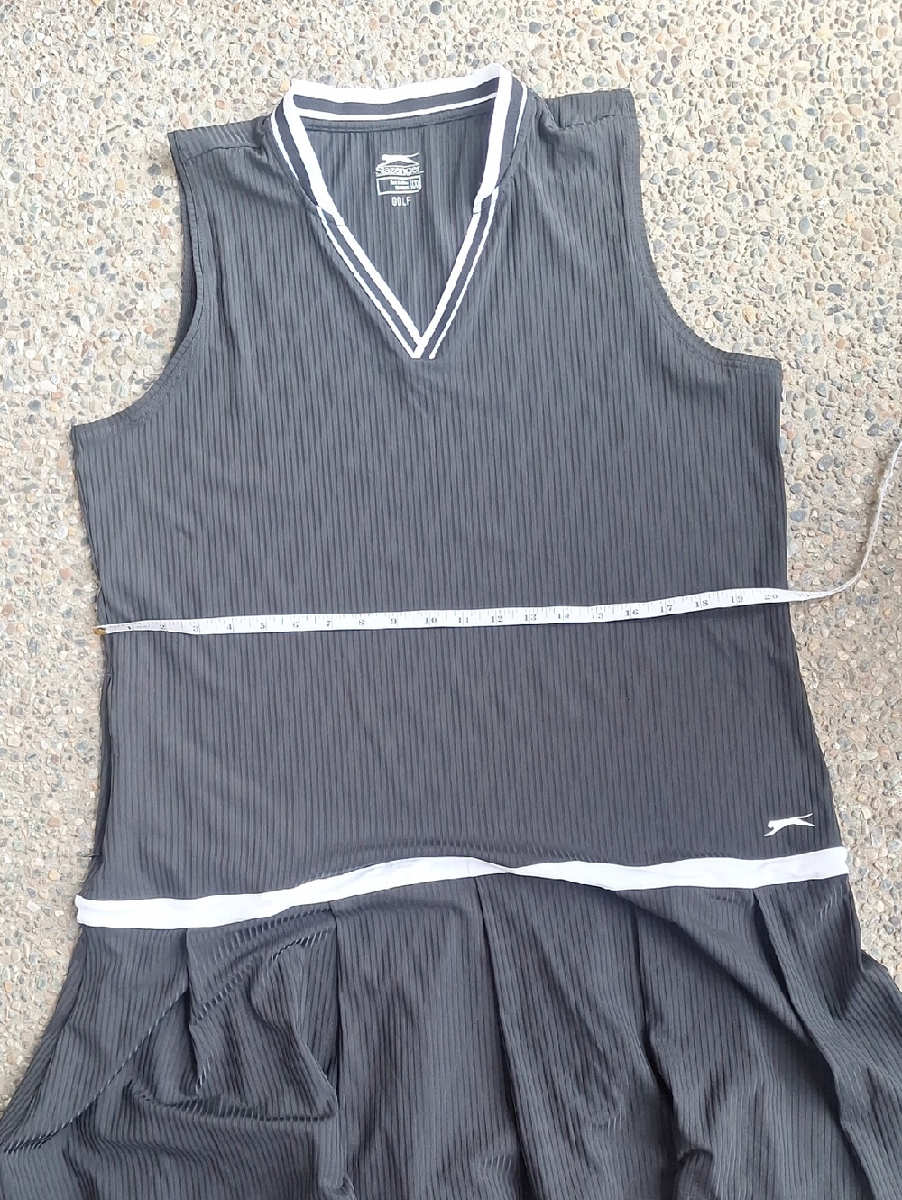 NWT Slazenger Black and White Golf Polo Dress Plus Size XXL - Picture 13 of 14